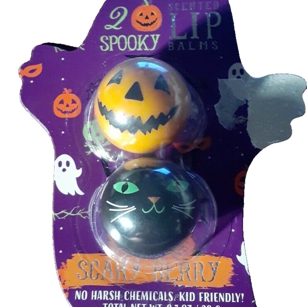 Simple Pleasures 2 Spooky Scented Lip Balm Scary Berry Collection NEW